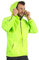 PERLETTI Veste Homme Impérmeable à Capuche Détails Réfléchissants - Coupe Vent Homme Résistant Léger Sport Running Pliable - Poncho Veste de Pluie Neige Impermeable Voyage Fluo Hiver (Jaune, M)