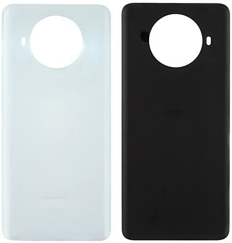 Generico (KIT) Copri Batteria + biadesivo compatibile con Xiaomi Mi 10T Lite 5G/Redmi Note 9 Pro 5G M2007J17G/Mi 10i 5G M2007J17I Vetro Posteriore Back Cover Retro Scocca adesivo (Bianco)