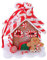 Veemoon Christmas Gingerbread House, Gingerbread House Ornaments Lighted Candy House Village Miniature for Xmas Tree Hanging Decoration Props