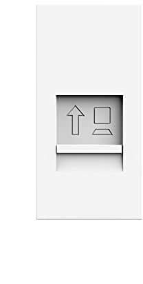 Livolo Module halbe und ganze Einsätze für Bodentanks Tischtanks Wandsteckdosen Einbau Steckdose, USB, TV, Sat, Netzwerkdose, etc (Einsatz (1/2) Netzwerk CAT5e VL-Netzwerk-11 Weiß)