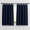 PONY DANCE Tende Oscuranti per Interni 2 Pezzi L 140 x A 145 cm Curtains Termiche per Cucina e Cameretta Bambini Tenda Salotto con Passanti Decorazione, Blu Scuro
