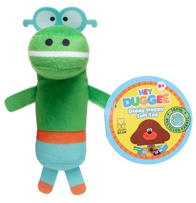 Hey Duggee Diddy Duggee Teddy Bear - Happy - Cute, squishy toys for kids, suitable for all ages.