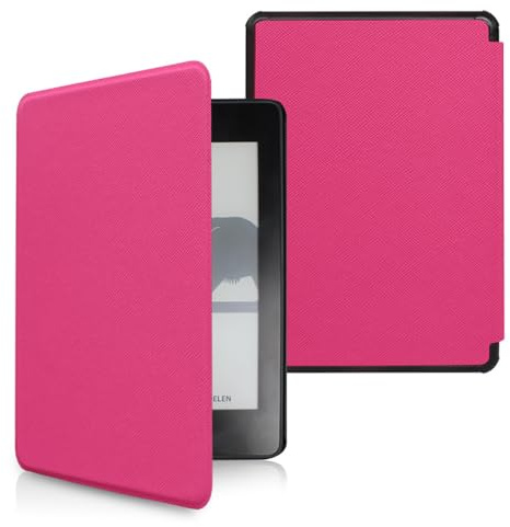 Hülle Kompatibel 6 Zoll Kindle Paperwhite 10. Generation [Erschienen im 2018, Modell:PQ94WIF]-Automatische Schlaf-/Wachfunktion, Leicht Und Dünn Kreuzmuster Schutzhülle Aus Pu Leder
