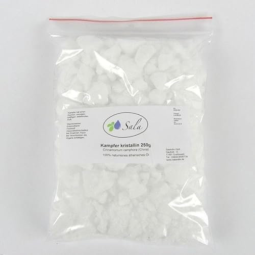 Sala Kampfer kristallin Kampferkristalle Brocken naturrein (250 g Beutel)