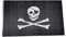 Stormflag Piratenflagge Totenkopf 90 x 150 cm – Flagge mit Totenkopf 90 g Polyester 90 g – 2 Metallösen Doppelnaht mit Öse