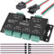 Youmile SP901E LED Pixel WS2812B WS2811 SPI Signal Amplifier Repeater-Controller Adressierbarer RGB-Lichtstreifen 5V-24V mit SM 2,54 3-poligem Stecker und Buchse