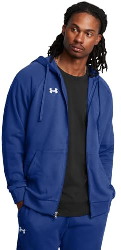 Under Armour Herren Ua Rival Fleece Fz Hoodie Kapuzenpullover, Tech Blue, XL EU