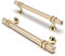 FURNIWARE Pack of 10 Cabinet Handles, Knurled Cabinet Pulls Hardware Drawer Pulls, Kitchen Cabinet Door Handles Pull, 128mm(5 Inch) Hole Center Gold + Oxidized Bright Gold