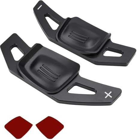 2 leve del cambio per auto, compatibili con VW Tiguan, Touran L, Golf 8 MK8 dal 2019, bilanciere del cambio sul volante di una macchina, accessori di prolunga per bilanciere, colore nero