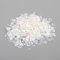 4800 Stück Durchmesser 6mm Pailletten,Lose Pailletten Sequin mit Loch,Pailletten zum Basteln,für Nähen DIY Basteln Kunsthandwerk Nagelkunst Schmuckherstellung Kleidungsdekoration,Weiß A
