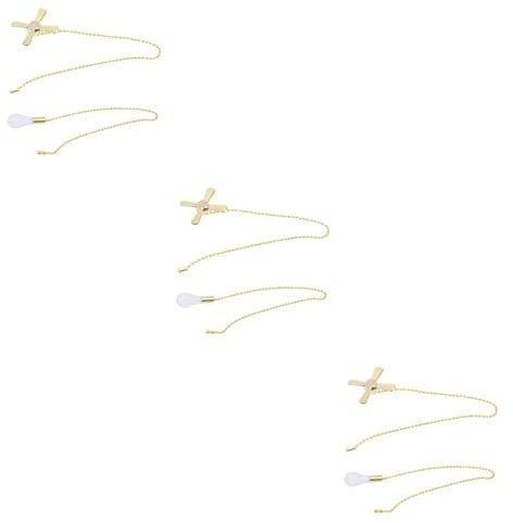 UKCOCO 3sätze Metall Beaded Zugkette Mit Pendel Und Verbindungsstück Stilvolles Zubehör Für Deckenventilatoren Und Beleuchtung Langlebig Und Elegant