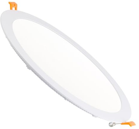 LEDKIA LIGHTING Placa LED 30W Circular Foco Downlight Empotrable Plano Corte Ø 283 mm 5000K Blanco Frío