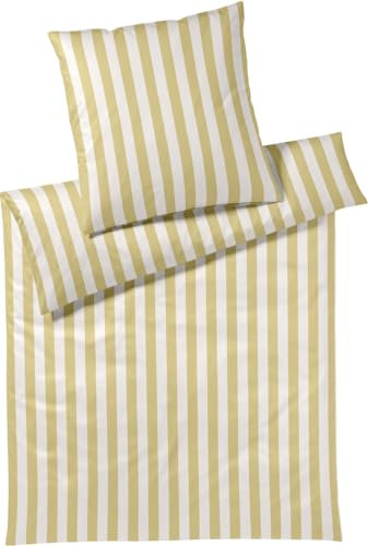 elegante Mako Jersey Bettwäsche Join gelb 1 Bettbezug 135 x 200 cm + 1 Kissenbezug 80 x 80 cm