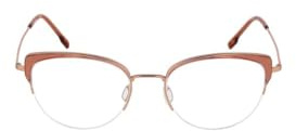 Rodenstock Brille mit Sehstärke für Damen optional mit Sonnenbrillentönung oder Blaulichtfilter, Schmetterling, gefertigt aus Titan (inklusive Brillenetui)
