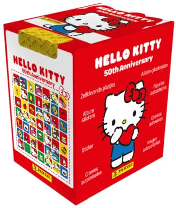Panini Hello Kitty 50th Anniversary – Stickerkollektion (Box mit 36 Tüten)