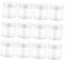 Baluue 12pièces Pots De Rangement Vides Plastique Transparent Avec Couvercles Pour Arts Et Crafts Cosmétiques Crèmes Et Fournitures Ménagères