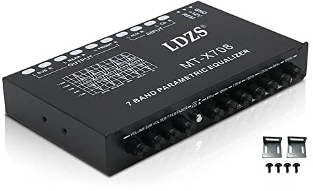 Sanfoelek - Ecualizador profesional de 7 bandas para coche, multifuncional, afinación sobre amplificador, ecualizador paramétrico, ecualizador o ecualizador