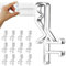 20-Pack Clear Plastic Blind Clips for Window Blinds – Durable & Invisible Design for Home and Office Blinds – Effortless Installation