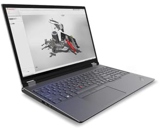 Lenovo ThinkPad P16 Gen 2 Workstation Laptop (2024) | 16 2560x1600 QHD+ | Core i7-13700HX – Disque dur SSD de 512 Go – 16 Go de RAM | 16 cœurs @ 5 GHz Win 11 Pro Noir
