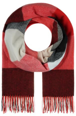 Majea Damenschal Winterschal Strickschal Damen Schal (880041) (hellrot 11)