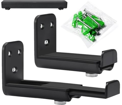 Anti-Drop Soundbar Rack, Double Wall Soundbar Bracket, Sound Wall Shelf, Soundbar Under TV Mount, TV Soundbar Bracket, Anti-Drop Soundbar Shelf, Sound Wall Mount, Soundbar Shelf for Home