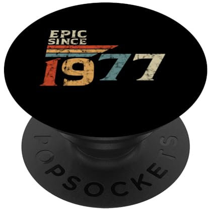 Epic since 1977 Original Vintage Birthday Est Ausgabe 1977 PopSockets Klebender PopGrip