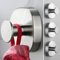 ZUNTO 4 Ganchos de Ventosa Reutilizables Para Baño y Cocina - Acero Inoxidable Cepillado - Soporte Adhesivo Para Toallas