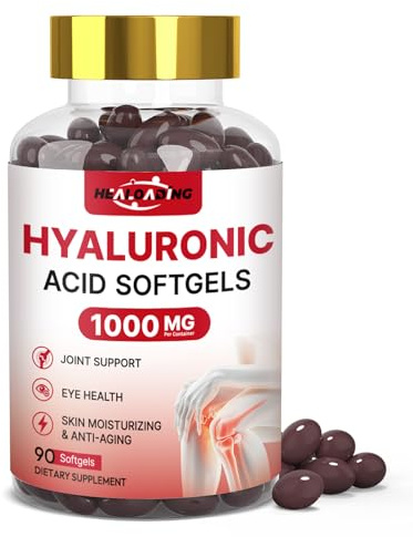 HEALOADING Hyaluronic Acid Supplements 1000mg Softgels: Joint Supplements for Men Hyaluronic Acid for Skin & Joint Hydration