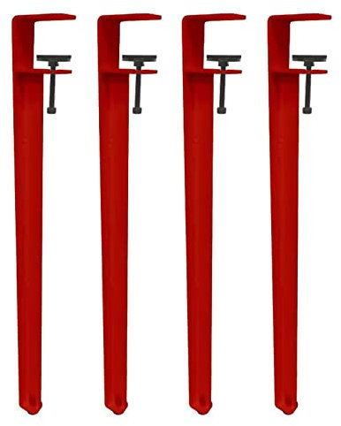 ZYFBD Metal Table Legs - 4Pcs Adjustable F-Shape Clamp Legs for Dining Desk - Durable Iron Design, No Punching Required to Protect Desktop