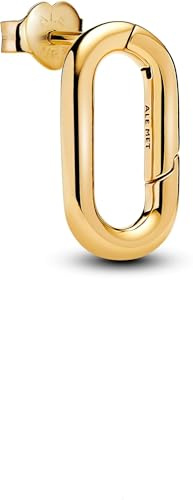 PANDORA Me 263856C00 14K Gold-Plated Sterling Silver Hinged Stud Earrings Compatible Me Pendant