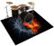 Tappeto Batteria Elettronica 120 x 80 cm, Tappeto Batteria Acustica, Tappeto Batteria Insonorizzante, Tappeto a Tamburo in Strumenti Musicali per Batteria Elettronica Grancassa Rullante Drum Carpet