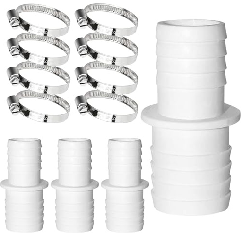 GothicBride 4 Stück Poolschlauch Verbinder 38 mm, Pool Adapter 32 auf 38