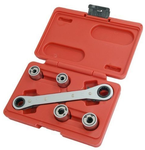 5 PIECE GO-THRU STUD EXTRACTOR RATCHET SOCKET SET