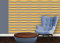 GMM Tapete Modern living - Quer Swing individuell gefertigt mit Streifenfarben passend zu RAL Farben - Höhe 3m Breite 46,5cm