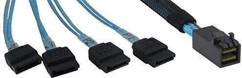 Inter-Tech 88885003 Kabel SFF 8643-4X SATA 0,5m
