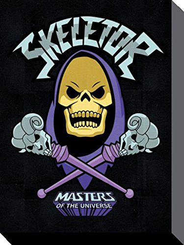 1art1 Masters of The Universe Poster Skeletor Bilder Leinwand-Bild Auf Keilrahmen | XXL-Wandbild Poster Kunstdruck Als Leinwandbild 80x60 cm
