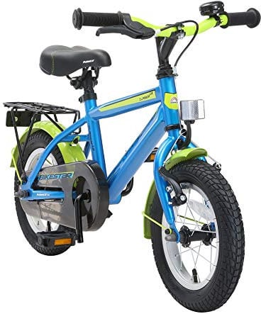 BIKESTAR Kinderfahrrad für Mädchen und Jungen ab 3-4 Jahre | 12 Zoll Kinderrad Classic | Fahrrad für Kinder Blau & Grün | Risikofrei Testen