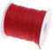 Perlin - Cordón de algodón encerado, 75 m, de color rojo, 1 mm, cuerda para joyas, hilo de algodón de cera, cinta para perlas y joyas C167