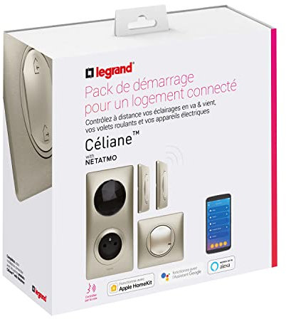 Interrupteur mural Pack de démarrage Céliane with Netatmo - Titane