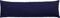 Erwin Müller Seitenschläferkissenbezug Single-Jersey Murnau - dunkelblau Größe 40x140 - bügelfrei, strapazierstark, elastisch, mit Reißverschluss
