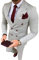 YZHEN Homme Costume à Carreaux Veste et Pantalon croisé