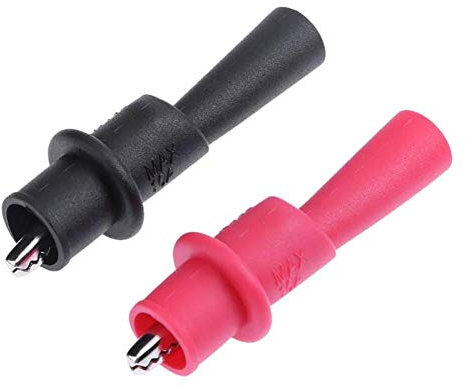 1pairs coccodrillo del coccodrillo Cavi test per multimetri Pinze Tensione Test Clip Morsetti Sonde per multimetro tester del tester della sonda