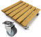 Holzfee Pflanzenroller Eiche massiv Rolli S-50 | Eiche, 50 x 50 cm mit Doppelrollen bis 280 kg