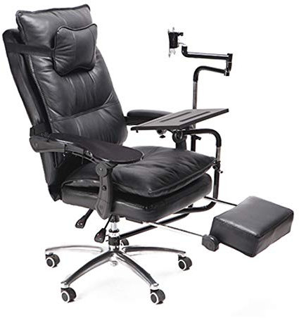 XINKO Computer Chair,Gaming Leisure Chair,Keyboard Holder Mouse Bracket Computer Stand,Laptop Desk Mobile Lazy Man for Office