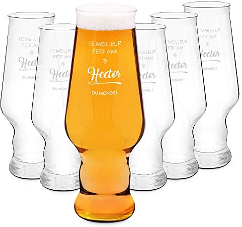 Maverton Ensemble de Chopes à Bière Personnalisées de 0,4 l – Verres de haute qualité avec gravure pour homme - Cadeau pour tous les amateurs de bière - Ami