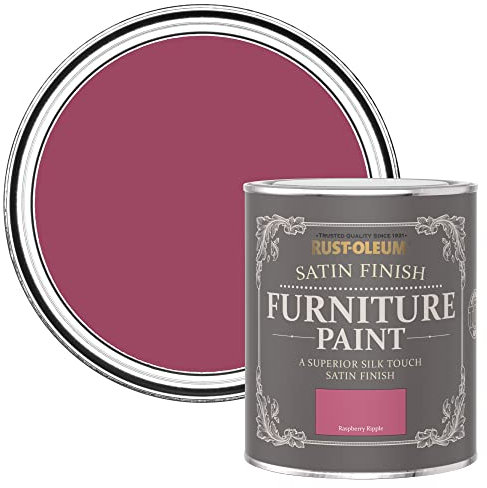 Rust-Oleum Pink Furniture Paint in Satin Finish - Raspberry Ripple 750ml