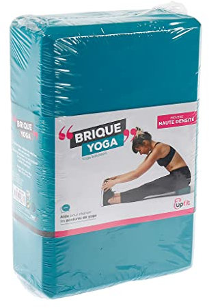 upfit – Ladrillo de yoga ligero – Color: azul – Peso: 110 g. – Mantillo La falta de flexibilidad durante la realización de los ejercicios de yoga – Tamaño y peso permiten llevarlo a cada sesión