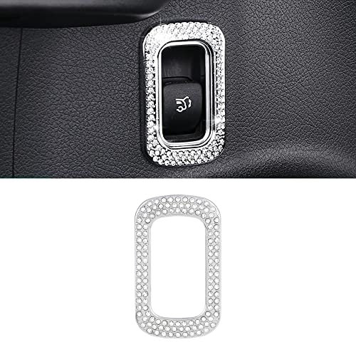 VDARK für Mercedes-Benz Bling Zubehör Innenraum Auto Kofferraum Knopfabdeckung Aufkleber Glitzer Auto Dekorationen Metall Aufkleber Dekore Zierleisten C118 W177 GLA-Klasse GLB-Klasse 2020 2021 2022