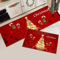 Hoimlm Weihnachts Küchenteppiche rutschfest Waschbarer, Flur Wohnzimmer Boden Badezimmer Küchen Teppich, Weihnachtsdekor, 43 x 150 cm+43 x 75 cm (Weihnachts B)