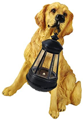 Uonlytech Solar Led Hundehänger Lampe Realistische Gartenfigur Für Terrasse Balkon Und Eingangsbereich Dekorative Solarlampe Mit Hochwertigem Material Als Für Hundeliebhaber